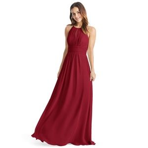 Azazie Bonnie Burgundy Bridesmaid Dress